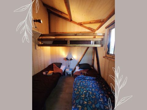 Bungalow toilé 5 personnes - Cabane nature