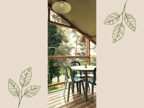 Bungalow toilé 2 personnes - Cabane bohème