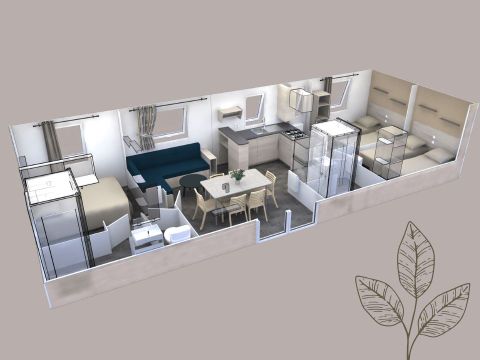 MOBILHOME 6 personnes - Mobil-home Montrognon XL