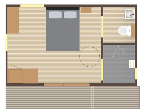 MOBILHOME 2 personnes - CABANE TABOO PMR