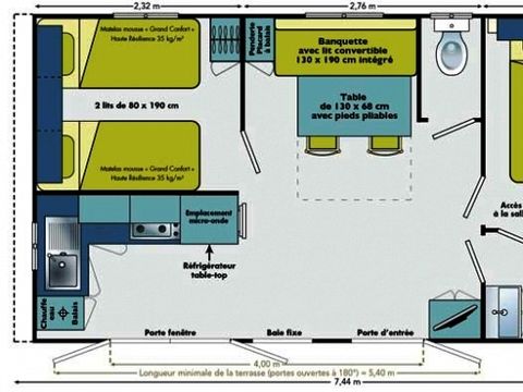 MOBILHOME 4 personnes - RIVIERA