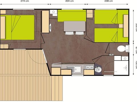 MOBILHOME 4 personnes - OPHEA
