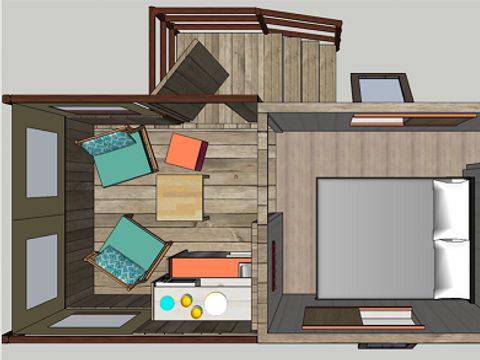 CHALET 2 personnes - Cabane Cosy 1 chambre