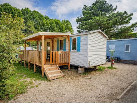 MOBILHOME 2 personnes - Mobil-home | Classic | 2 Ch. | 2 Pers. | Terrasse surélevée | 1 SDB | Clim. | TV