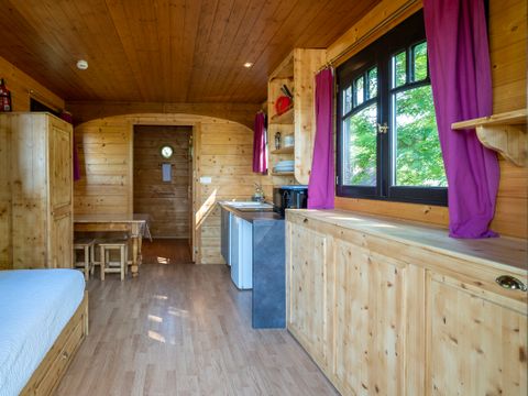 Hébergement 3 personnes - Roulotte Gîte Bohème
