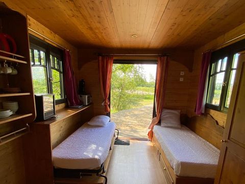 Hébergement 3 personnes - Roulotte Gîte Bohème