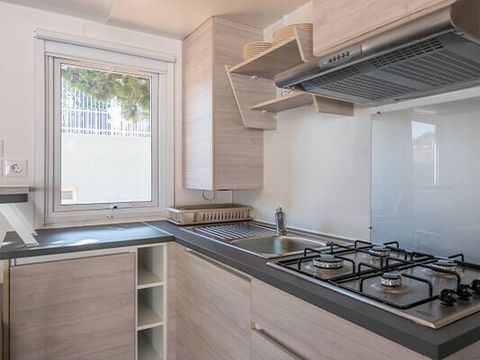 MOBILHOME 6 personnes - Comfort | 3 Ch. | 6 Pers. | Terrasse surélevée | Clim.