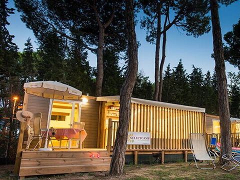 TENTE TOILE ET BOIS 5 personnes - Tente Lodge hybride | 2 Ch. | 4/5 Pers. | Clim.