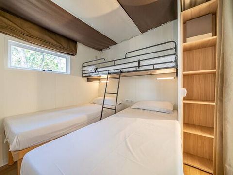 TENTE TOILE ET BOIS 5 personnes - Tente Lodge hybride | 2 Ch. | 4/5 Pers. | Clim.