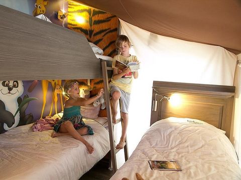 TENTE TOILE ET BOIS 5 personnes - SunLodge Jungle