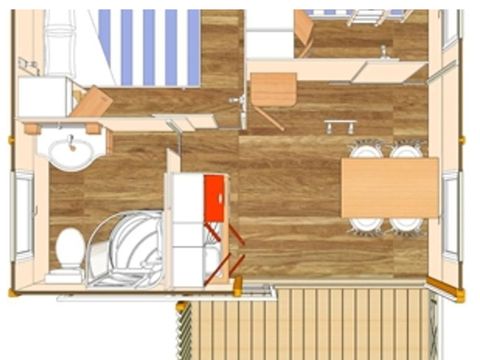 CHALET 4 personnes - Nemo - 20m² - 2 chambres -