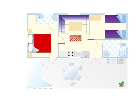 MOBILHOME 6 personnes - Mobile Home Joshua XL