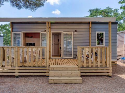 Mobilhome 6 personnes - Comfort | 2 Ch. | 4/6 Pers. | Terrasse surélevée | Clim. | TV