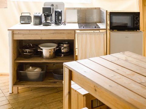 BUNGALOW TOILÉ 4 personnes - Lodge 21m² (sans sanitaires privatifs) 2/5 pers