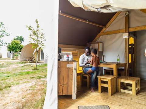 BUNGALOW TOILÉ 4 personnes - Lodge 21m² (sans sanitaires privatifs) 2/5 pers