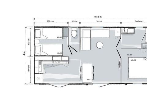MOBILHOME 4 personnes - Ophéa Prestige Family
