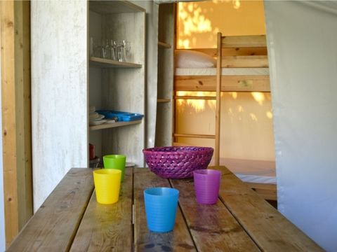 Bungalow toilé 4 personnes - Junior - 2 chambres - 17 m² - Sans sanitaires