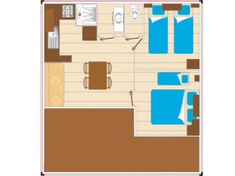 Chalet 4 personnes - Cocoon - 2 chambres - 26m²