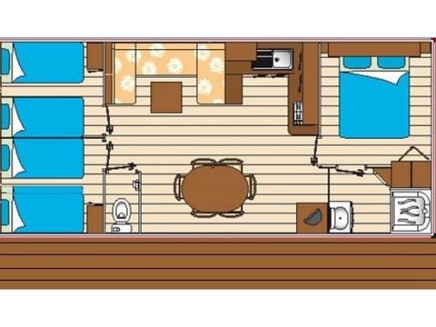 Chalet 7 personnes - Loisir - 3 chambres - 31m²