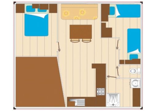 CHALET 4 personnes - Cocoon 2 chambres 24m²