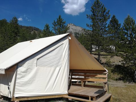 TENTE 4 personnes - Tente Junior Standard 17m²  (sans sanitaire) 2 chambres + terrasse