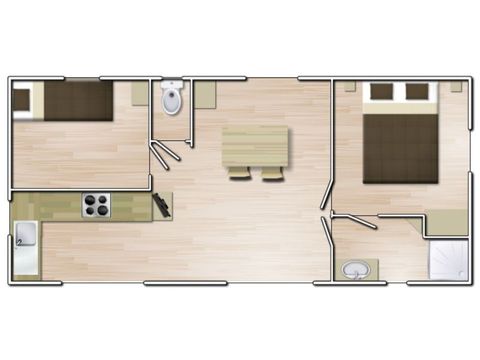 MOBILHOME 6 personnes - Riviera Suite Parentale