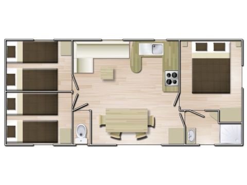 MOBILHOME 8 personnes - Super Cordelia