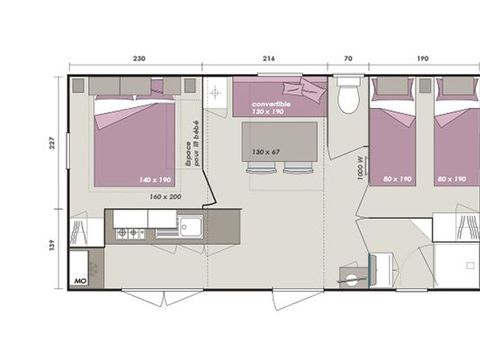 MOBILHOME 6 personnes - Texas 2