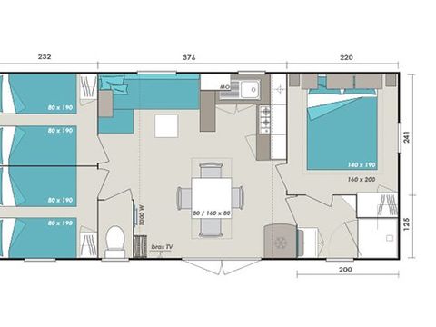 MOBILHOME 8 personnes - Texas 3