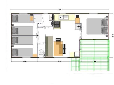 MOBILHOME 6 personnes - Montana 3