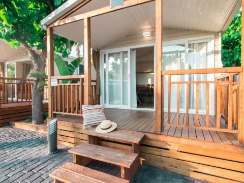 MOBILHOME 4 personnes - Loggia Confort 33m² - Bord de lac - Climatisation - TV
