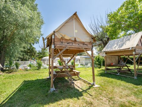 TENTE TOILE ET BOIS 2 personnes - Bivouac 6m² - sans sanitaires