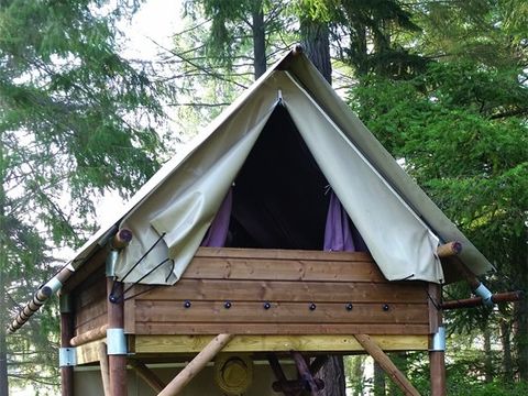 TENTE TOILE ET BOIS 2 personnes - Bivouac 6m² - sans sanitaires