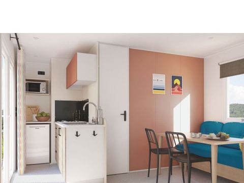MOBILHOME 4 personnes - 4 plus - 22m² - 2 chambres, terrasse semi-couverte