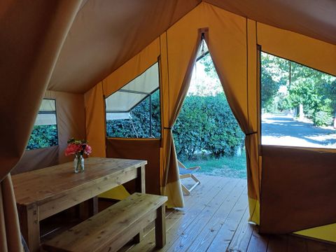 TENTE TOILE ET BOIS 5 personnes - Ecolodge