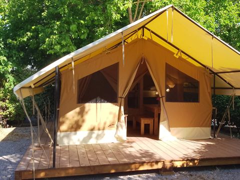 TENTE TOILE ET BOIS 5 personnes - Ecolodge