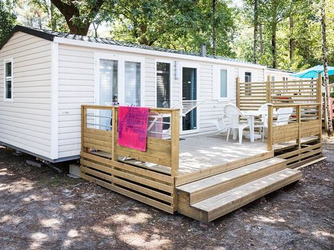MOBILHOME 6 personnes - Mobil-home | Comfort | 2 Ch. | 6 Pers. | Terrasse surélevée non couverte | 1 SDB