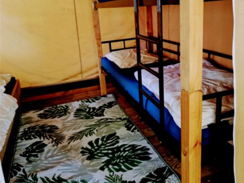 Tente en toile et en bois 5 personnes - Lodge Tente