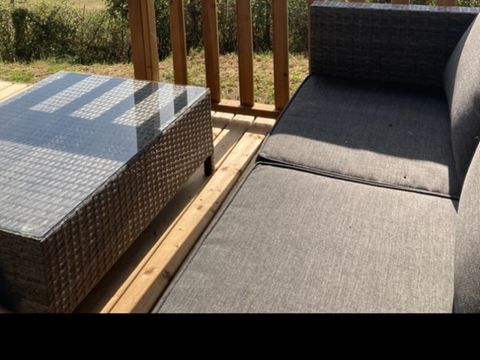 TENTE TOILE ET BOIS 6 personnes - Woodlodge Vue Loire Confort 34m² - 3 chambres + terrasse 6 pers
