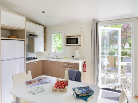 MOBILHOME 4 personnes - Mobil-home 34m² / 2 chambres - Terrasse (adapté personne à mobilité réduite) Vue Loire 4 pers