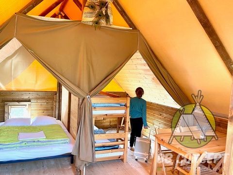 Tente 4 personnes - Amazone - moins de 7 nuits (sanitaires communs du camping)