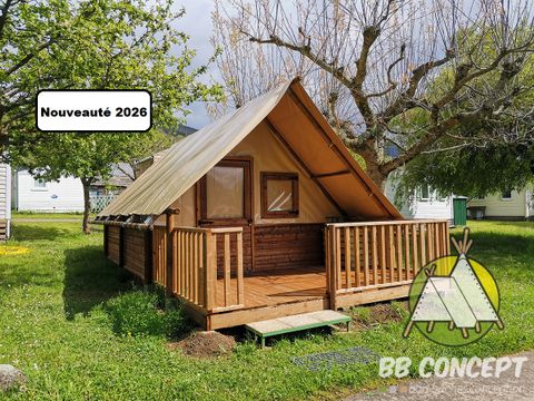 Tente 4 personnes - Amazone - moins de 7 nuits (sanitaires communs du camping)