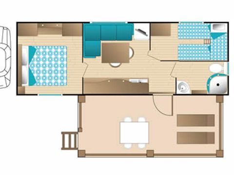 MOBILHOME 4 personnes - TAHITI SUPERIOR