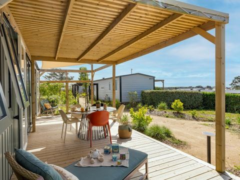 MOBILHOME 6 personnes - COTTAGE VUE OCEAN 6p 3ch Premium