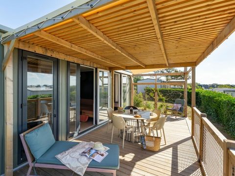 MOBILHOME 4 personnes - COTTAGE VUE OCEAN 4p 2ch Premium