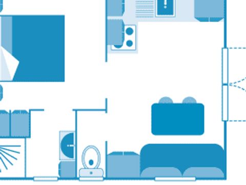 MOBILHOME 6 personnes - Cottage 2p 1ch **