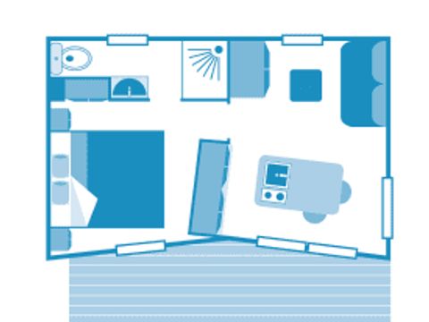 Mobilhome 6 personnes - Cottage Duo 2p 1ch **