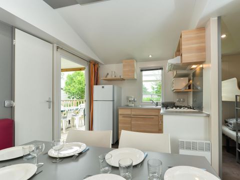 Mobilhome 4 personnes - Arthur Confort 29m² - 3 chambres - Terrasse semi-couverte 4/6 pers