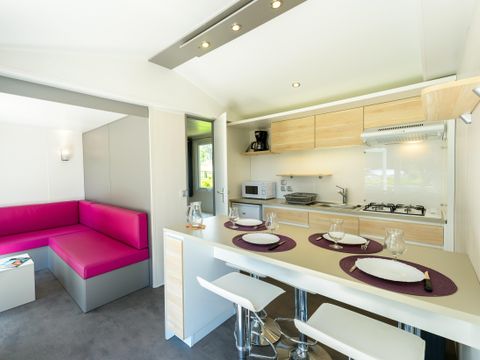 Mobilhome 4 personnes - Perceval Standard 29m² - 2 chambres - Terrasse couverte - TV