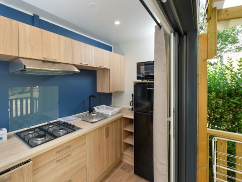Mobilhome 4 personnes - Camelot Premium 32m² - 2 chambres - Grande terrasse couverte/ Zone piétonne